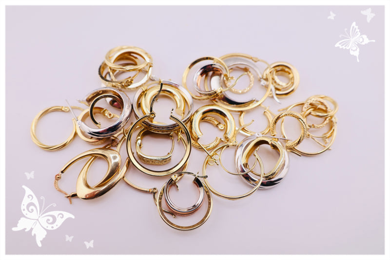 Aretes, pendientes de aro