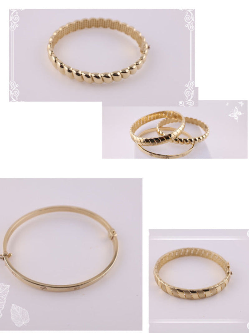 Pulseras de llaves y corazones