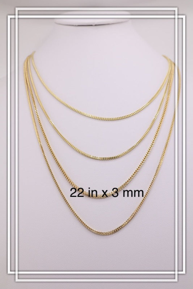 Cadena franco de oro
