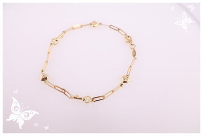 Pulseras de llaves y corazones