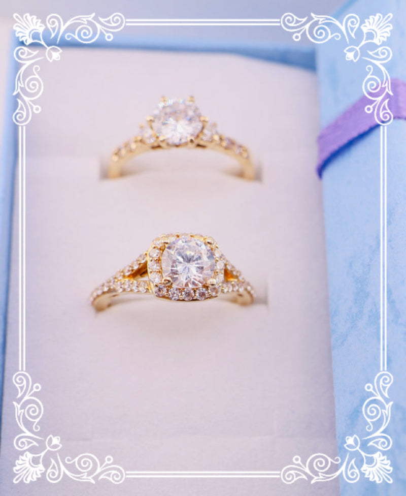 Anillo de compromiso halo