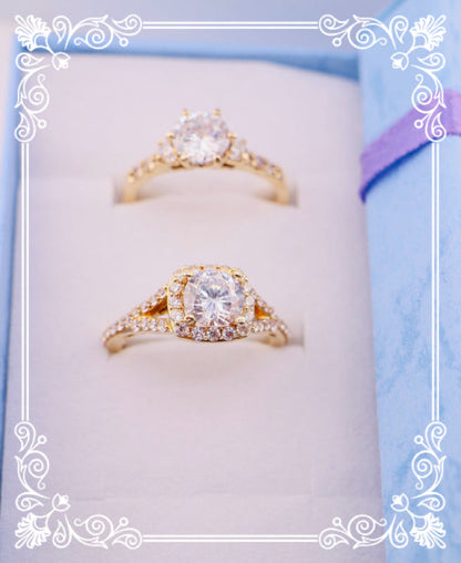 Anillo de compromiso halo