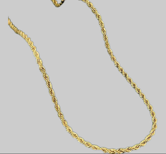 Cadena torzal de oro