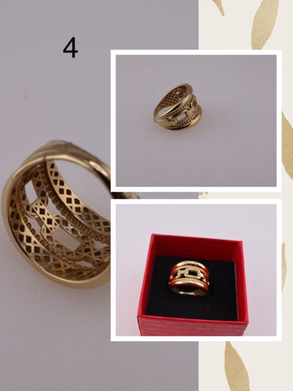 Anillo de coctel en oro