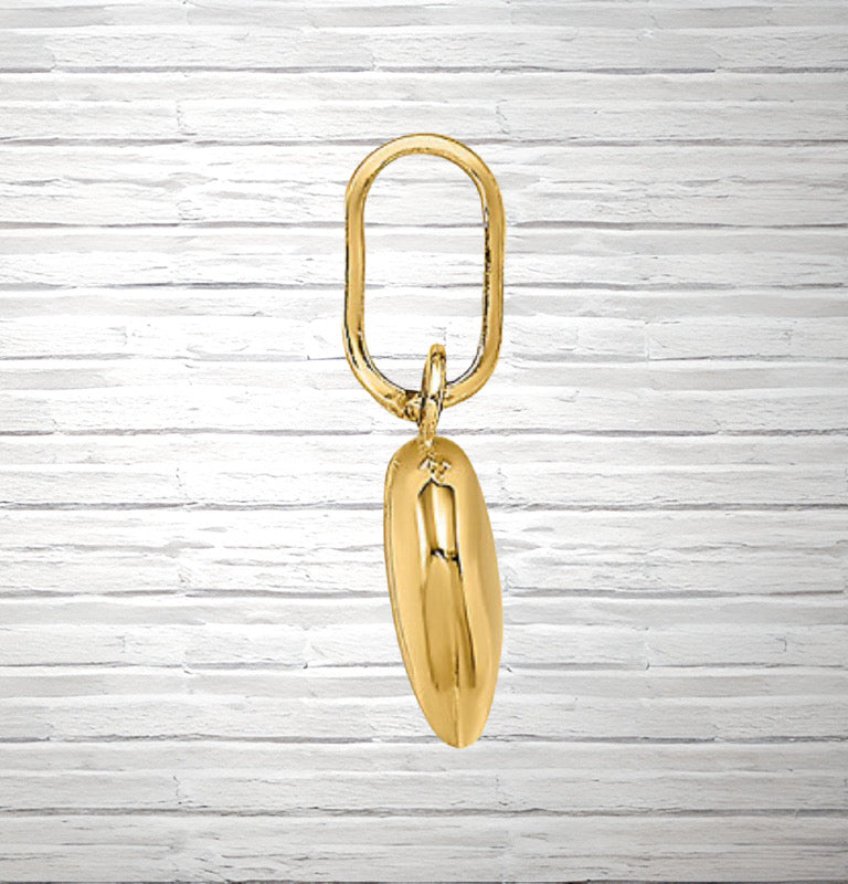 Gold heart charms