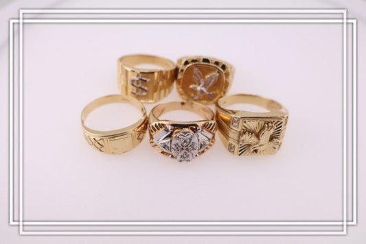 Anillo para hombre de sellos