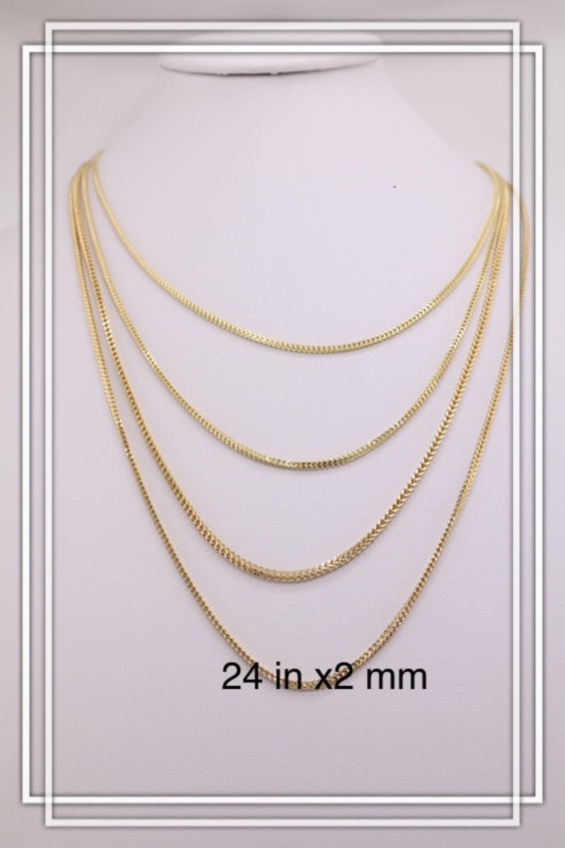 Cadena franco de oro