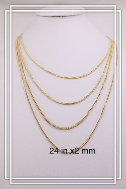 Cadena franco de oro