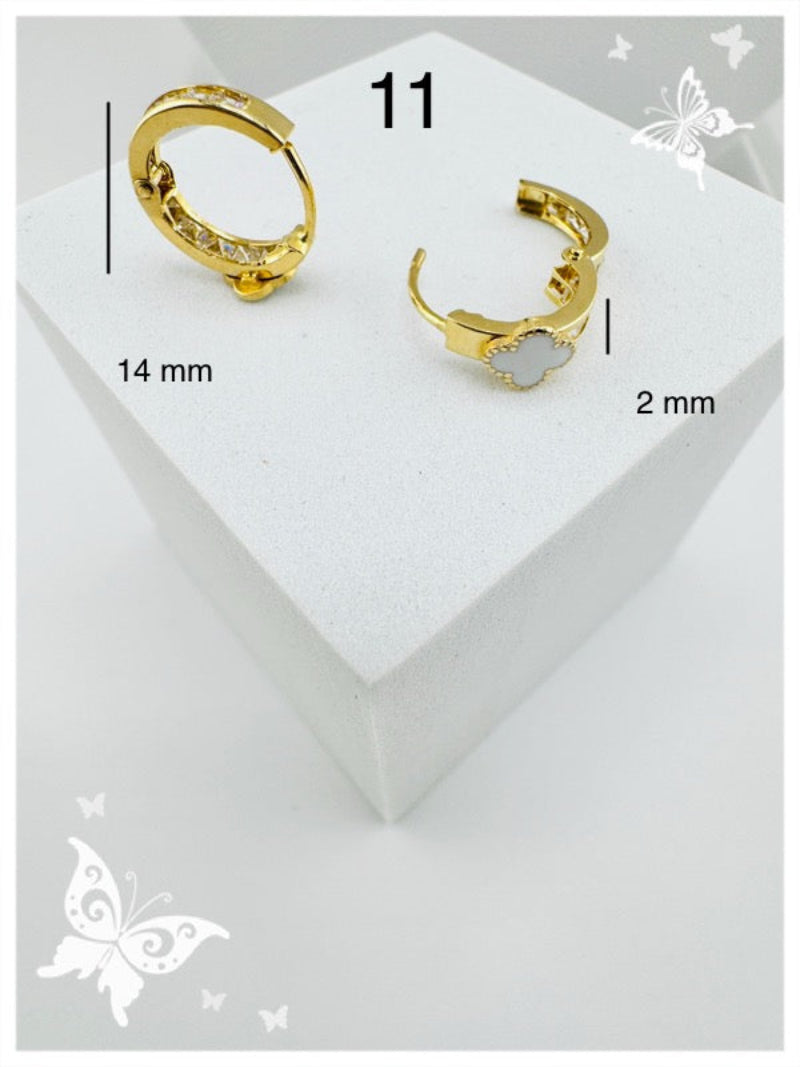 Aretes Huggies en oro