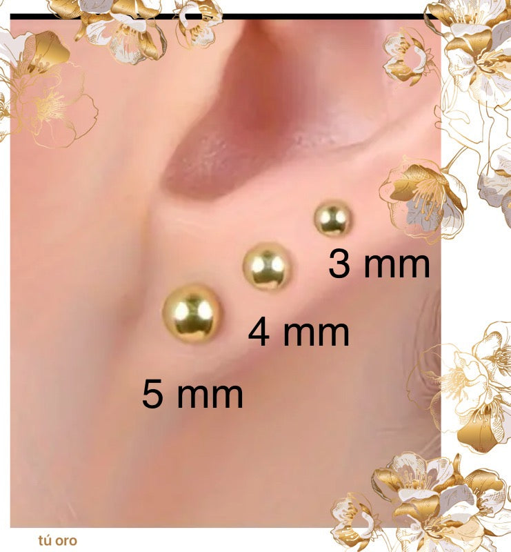 Ball earrings