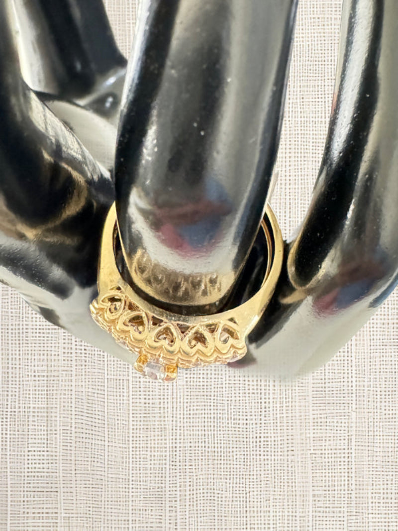Anillos de compromiso liso.