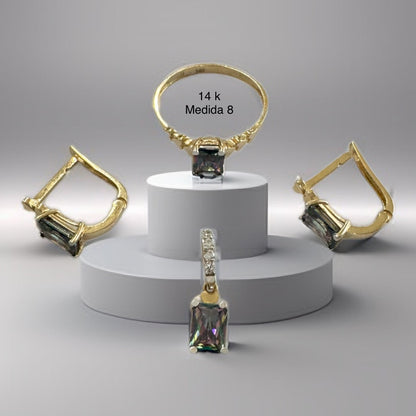Ring, pendant, and earring set