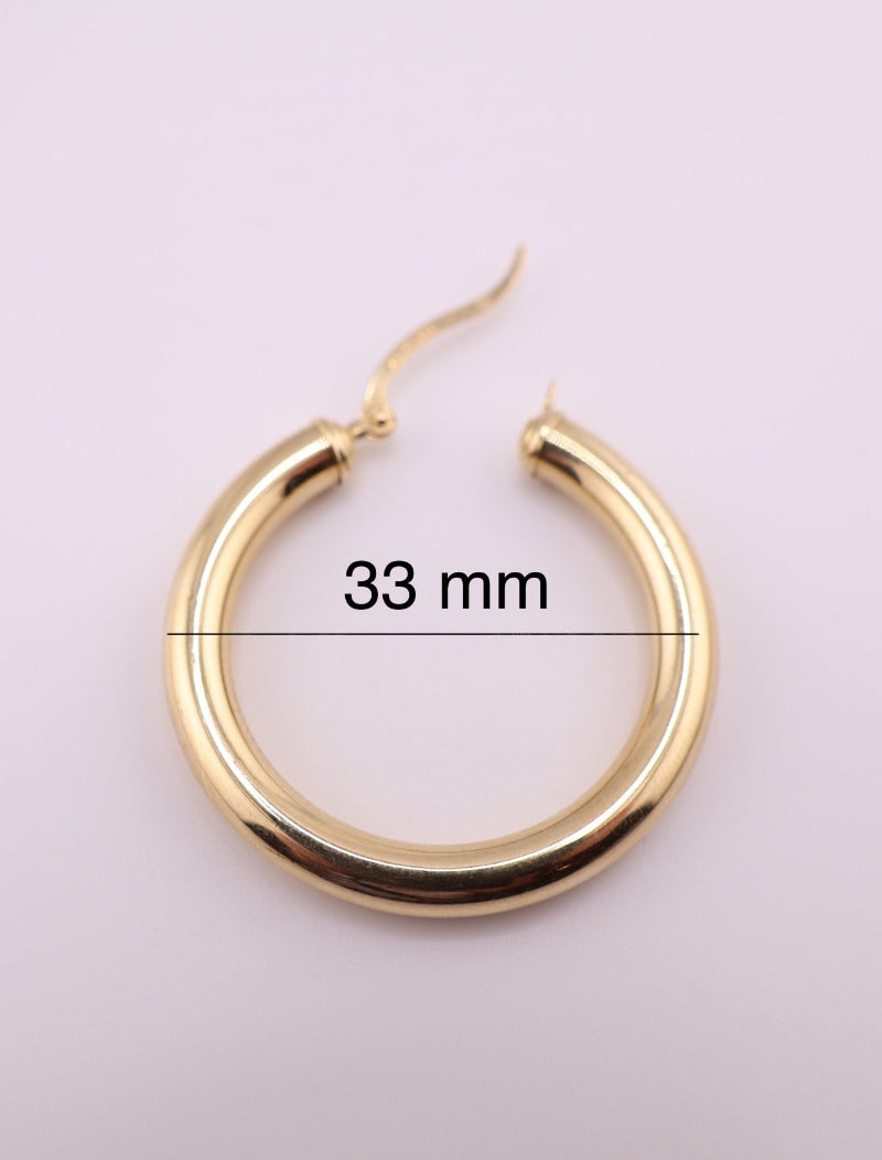 Pendientes de aro liso