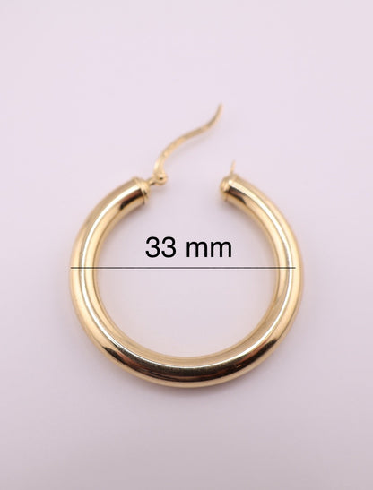 Pendientes de aro liso