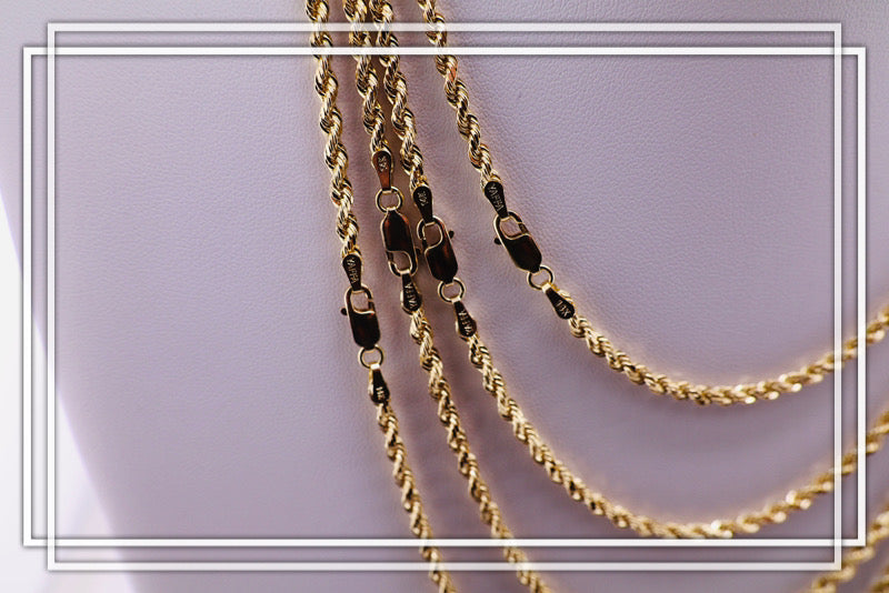 Cadena torzal de oro