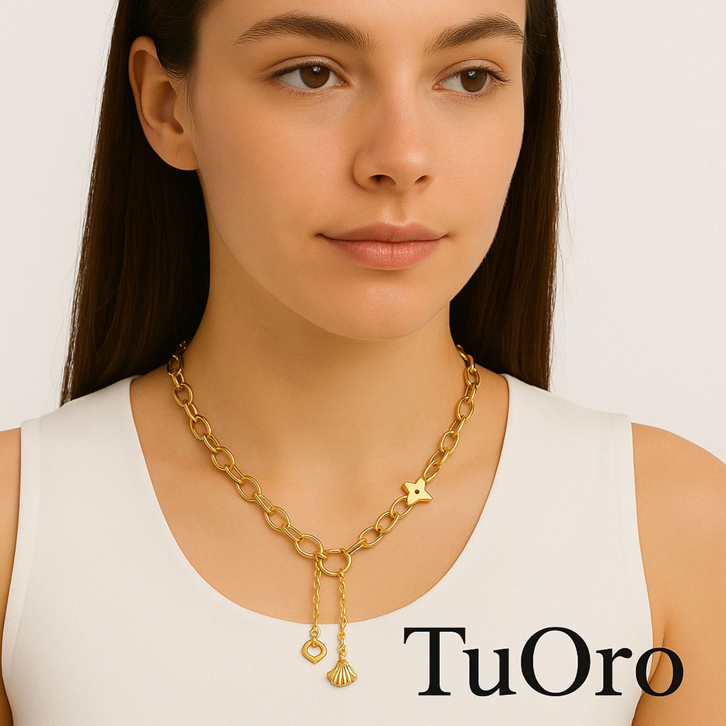 Collar de oro para mujer