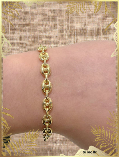 Cadena y pulsera de oro
