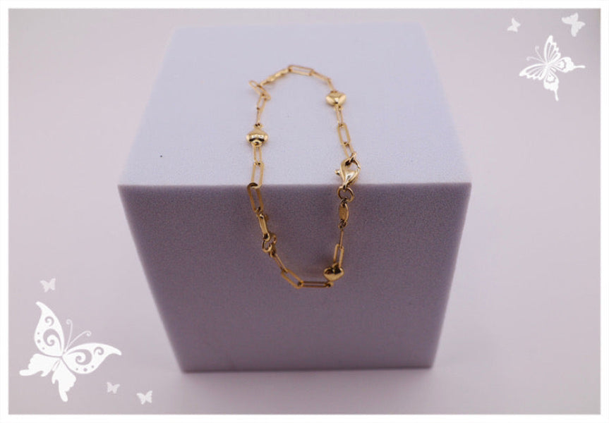 Pulseras de llaves y corazones