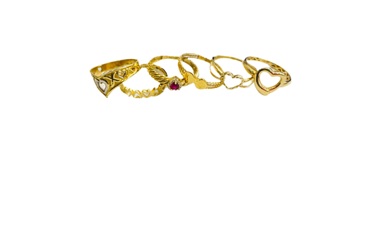Heart rings for women
