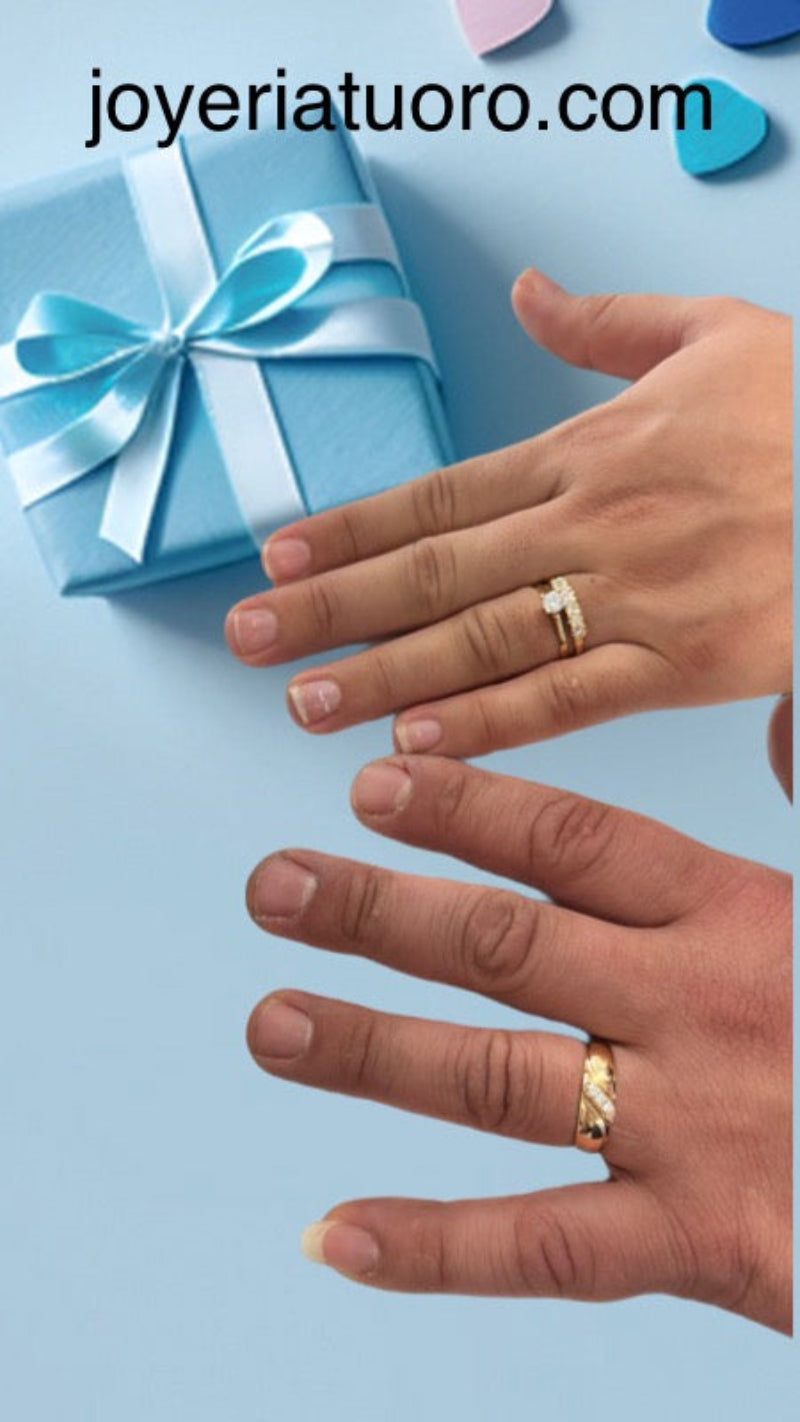 Anillos de compromiso tradicional cubano