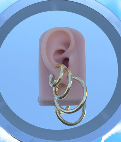 Pendientes de aro liso