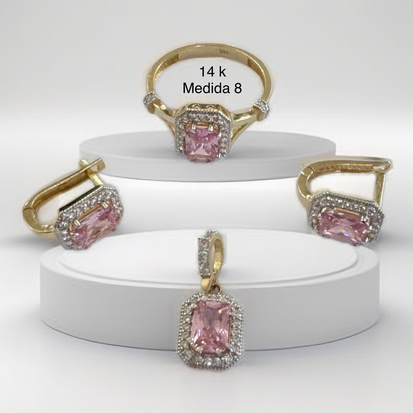 Ring, pendant, and earring set
