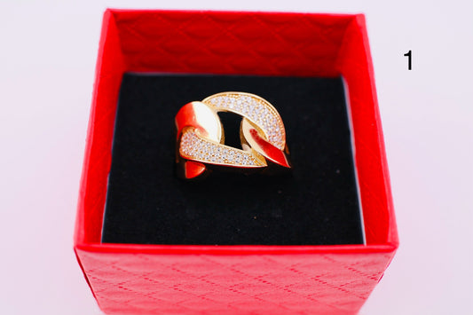 Anillo de coctel en oro