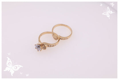 Anillo nupcial en oro amarillo