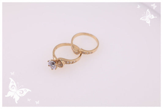 Anillo nupcial en oro amarillo