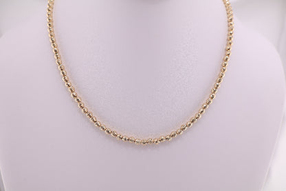 Collar de bolas diamantadas