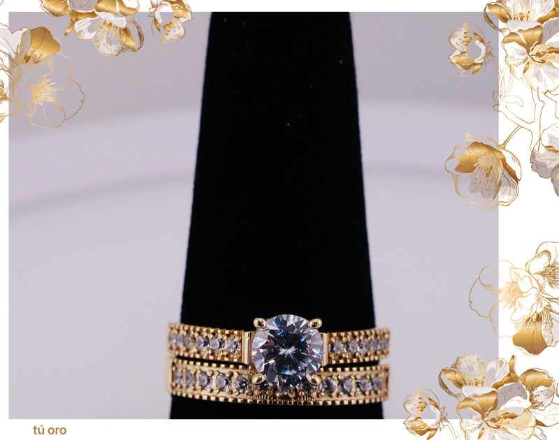 Anillo de compromiso eternidad reforzado