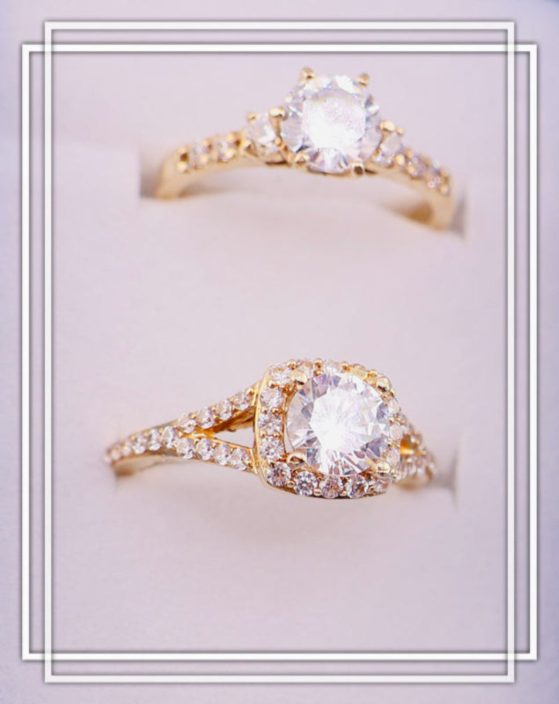 Anillo de compromiso halo