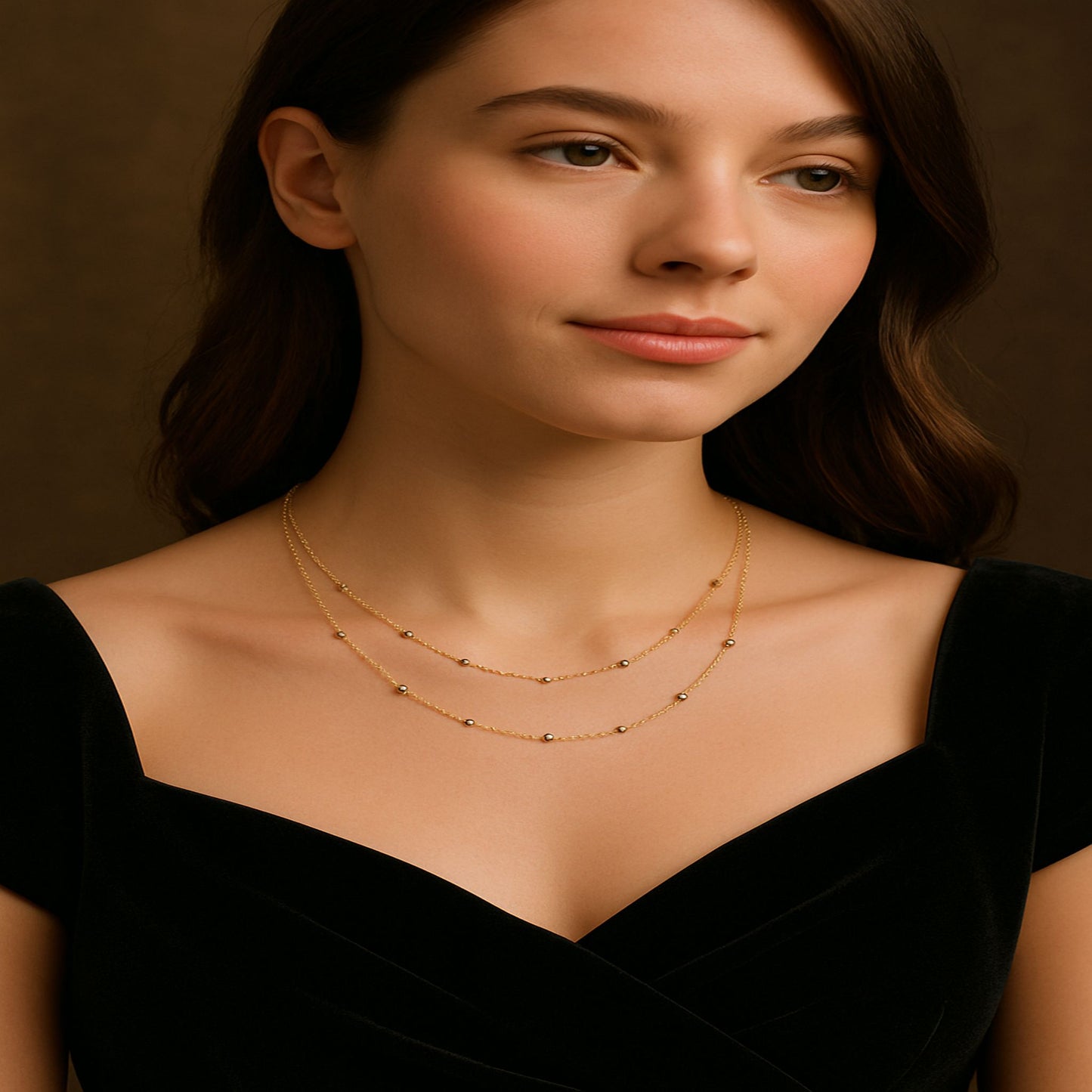 Collar de oro para mujer