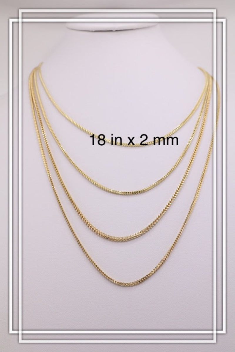 Cadena franco de oro