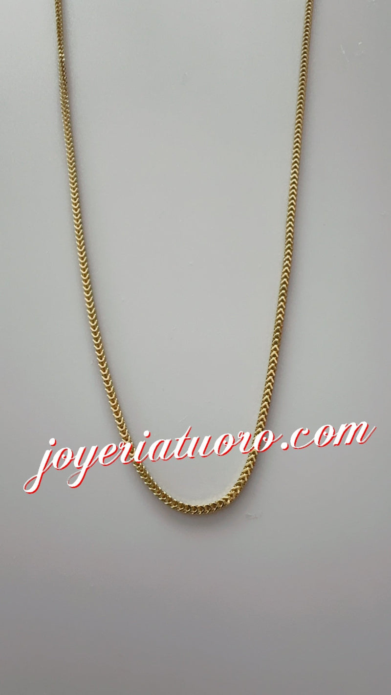 Cadena franco de oro