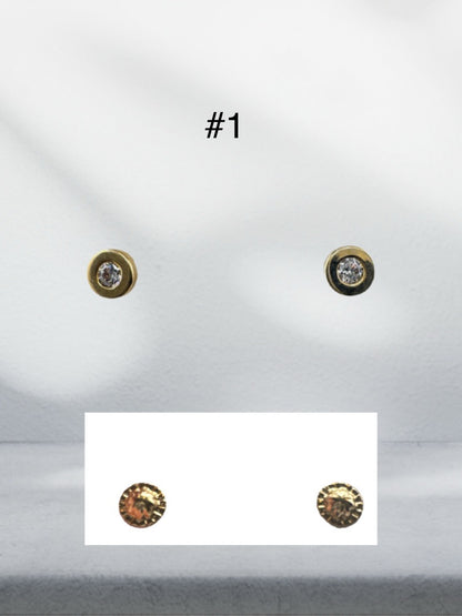 Aretes pegados