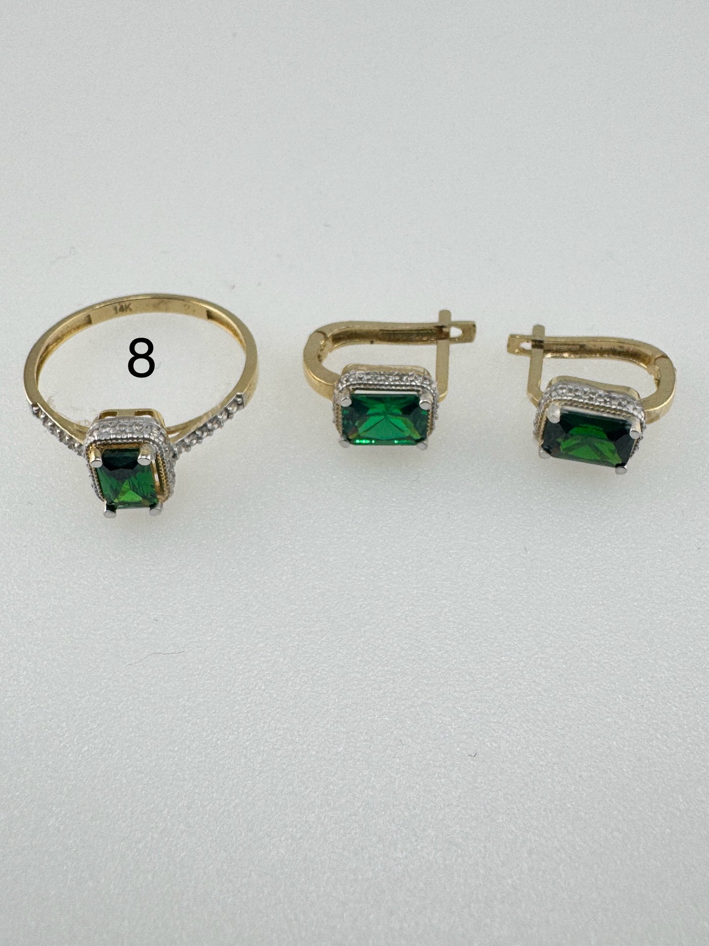 Ring, pendant, and earring set