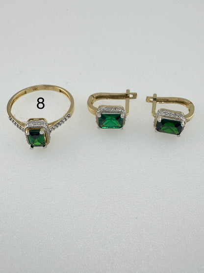 Ring, pendant, and earring set