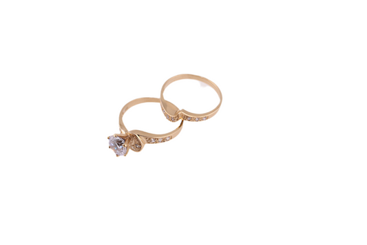 Anillo nupcial en oro amarillo