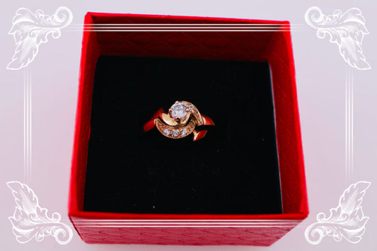 Anillo de compromiso de oro