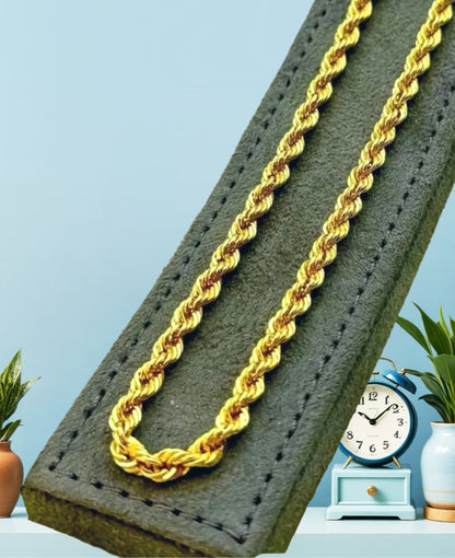 Gold twisted chain