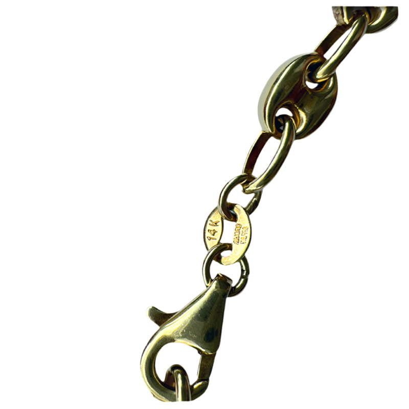 Cadena y pulsera de oro