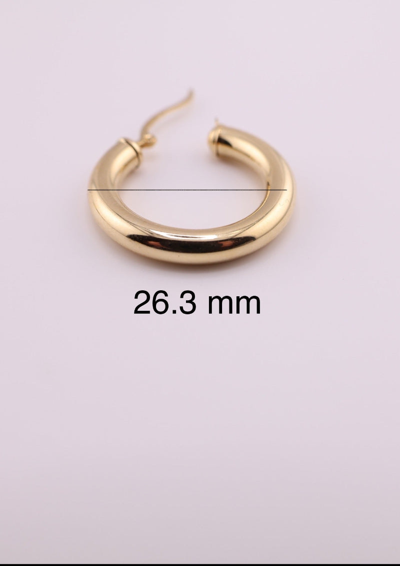 Pendientes de aro liso