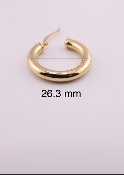 Pendientes de aro liso