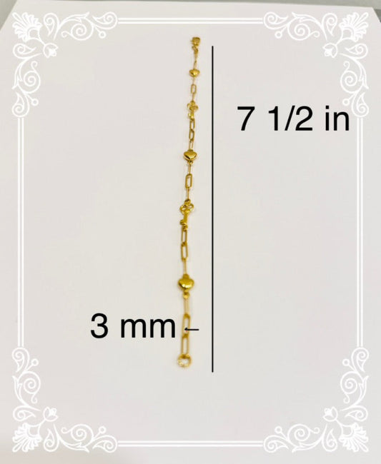 Pulseras de llaves y corazones