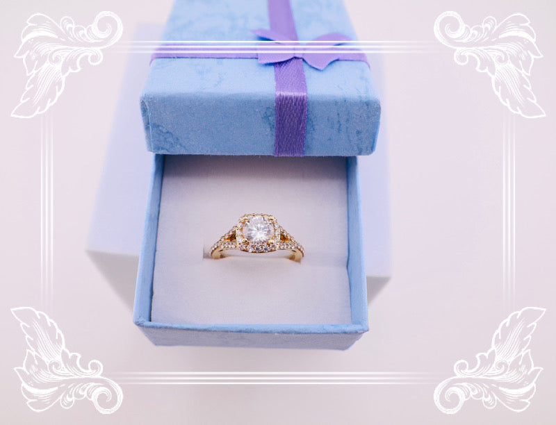 Anillo de compromiso halo
