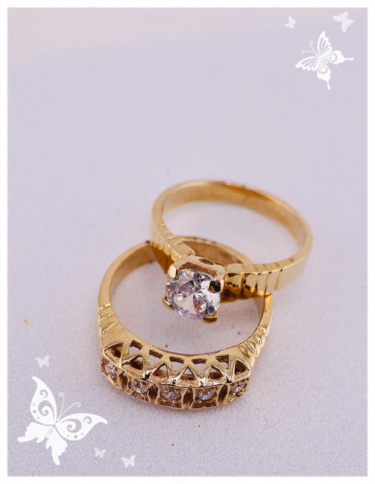 Anillos de compromiso calado.