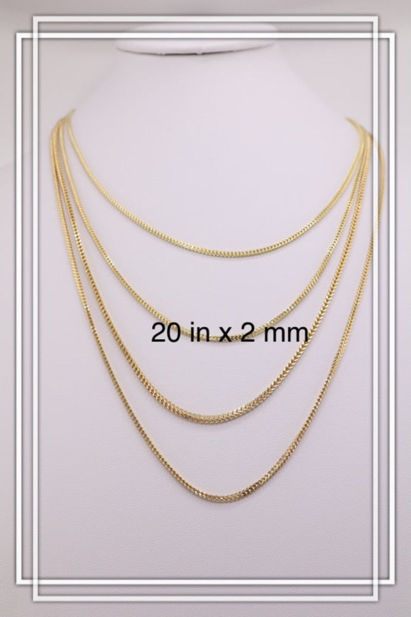 Cadena franco de oro