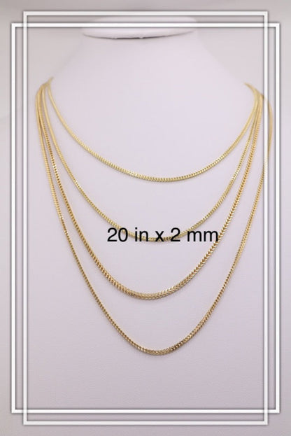 Cadena franco de oro