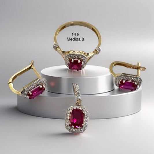 Ring, pendant, and earring set